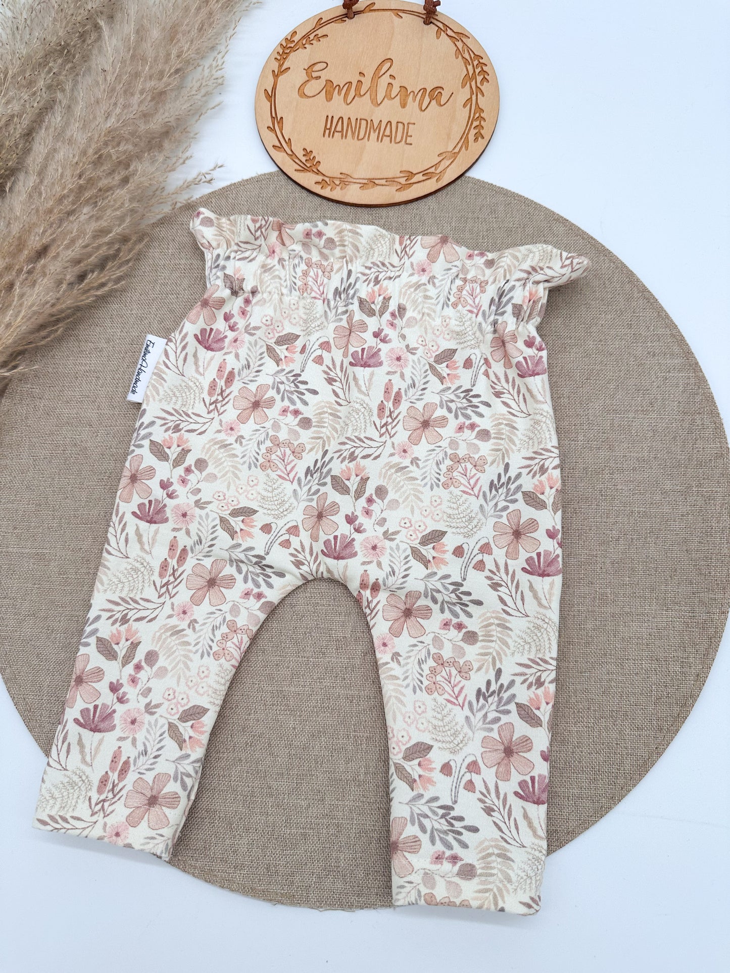 Paperbag Hose Paperbagpants Blümchen Baby Kleinkind Mädchen