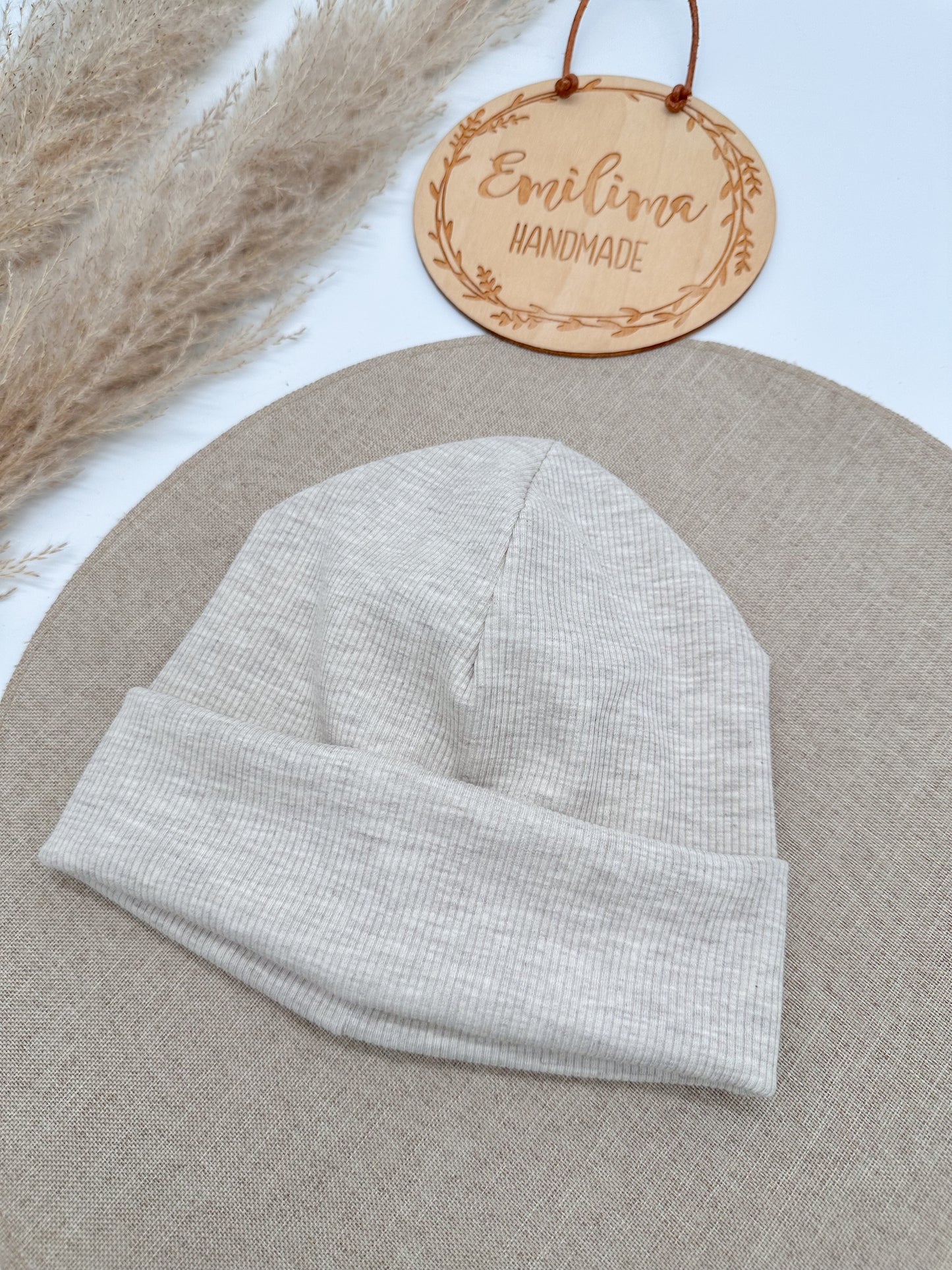 Hipster Beanie beige meliert