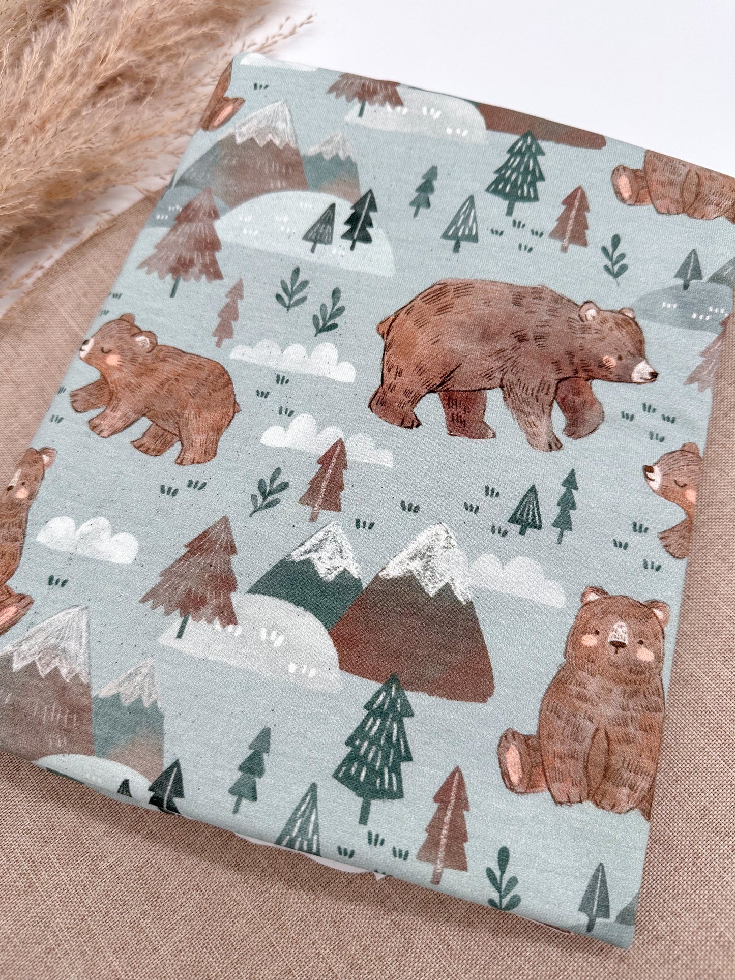 Set Wintermütze Öhrchenmütze und Loopschal Teddyfleece Baby Kleinkind