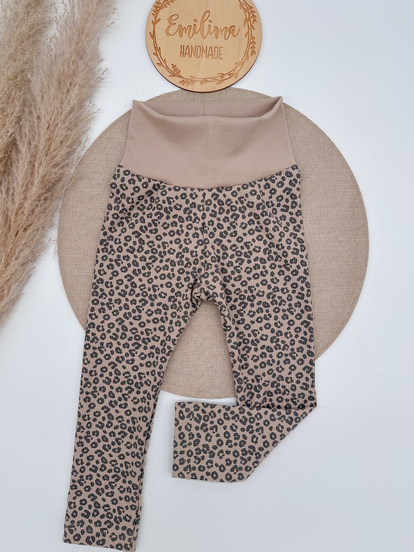 Rib Leggins Leo dunkelbeige