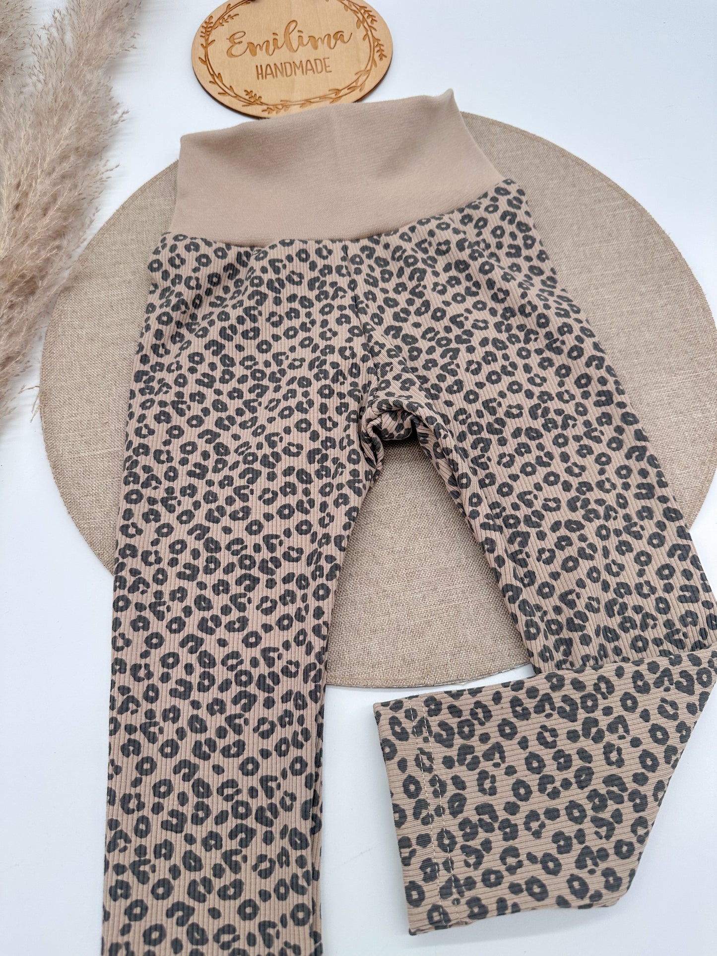 Rib Leggins Leo dunkelbeige