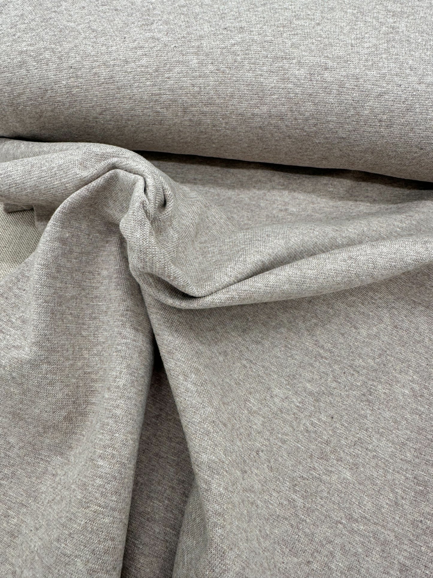 Bündchen Bündchenstoff beige meliert