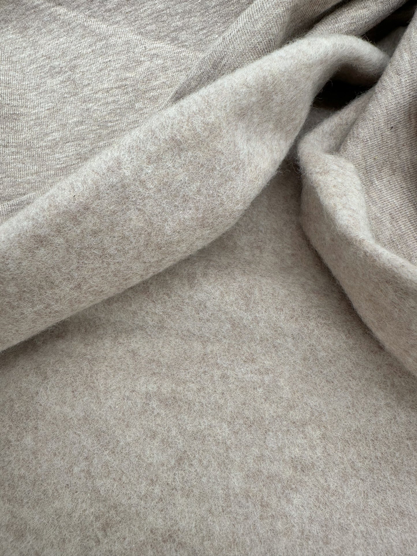 Kuschelsweat beige meliert
