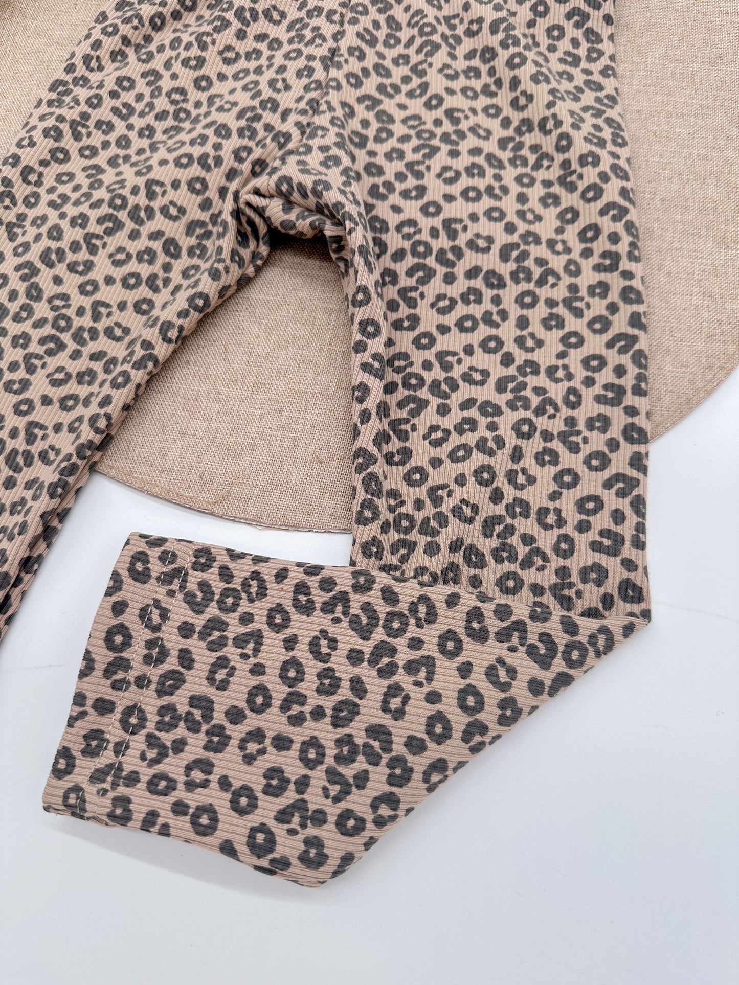 Rib Leggins Leo dunkelbeige