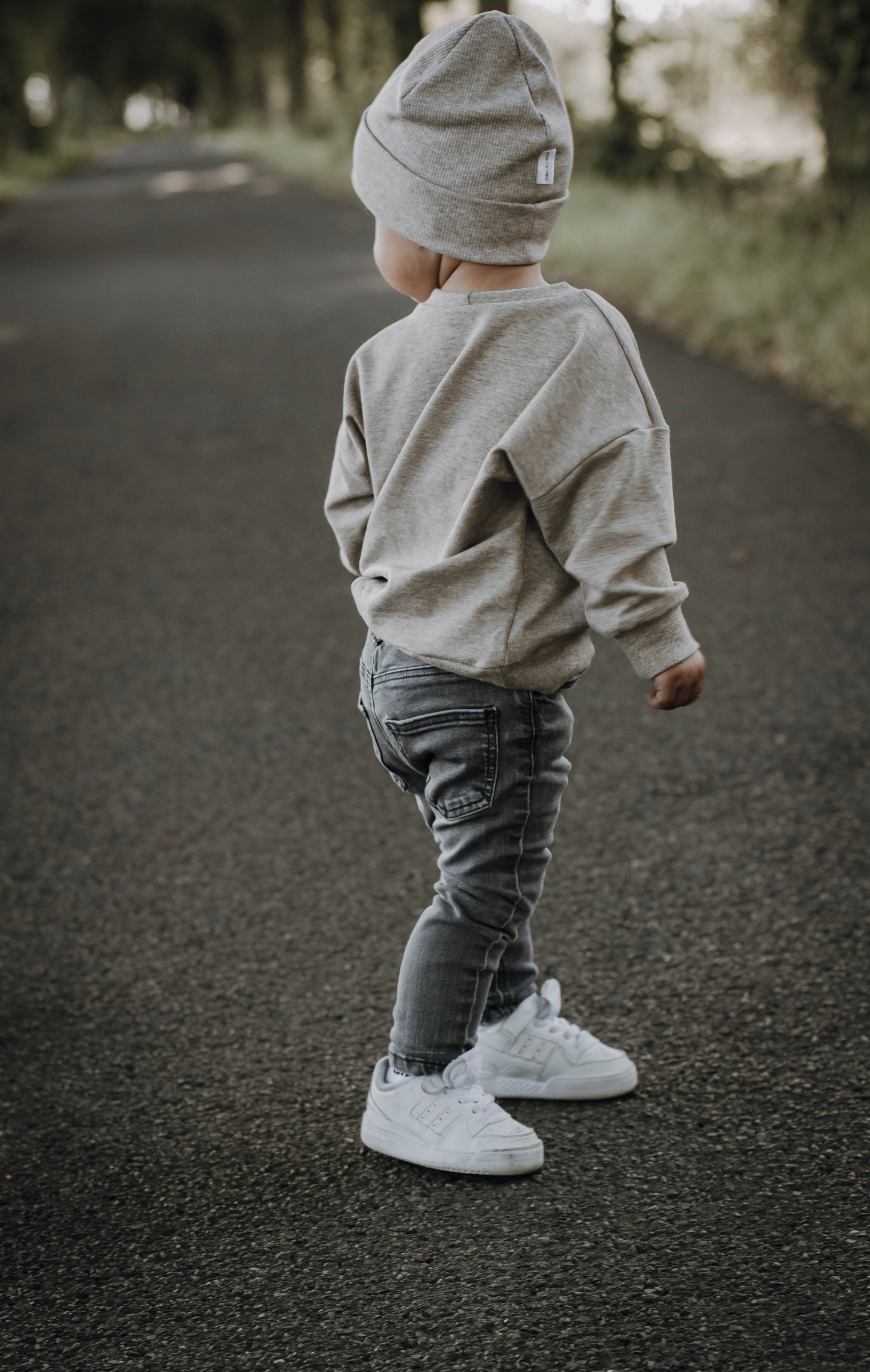 Sweater Uni oversize beige meliert