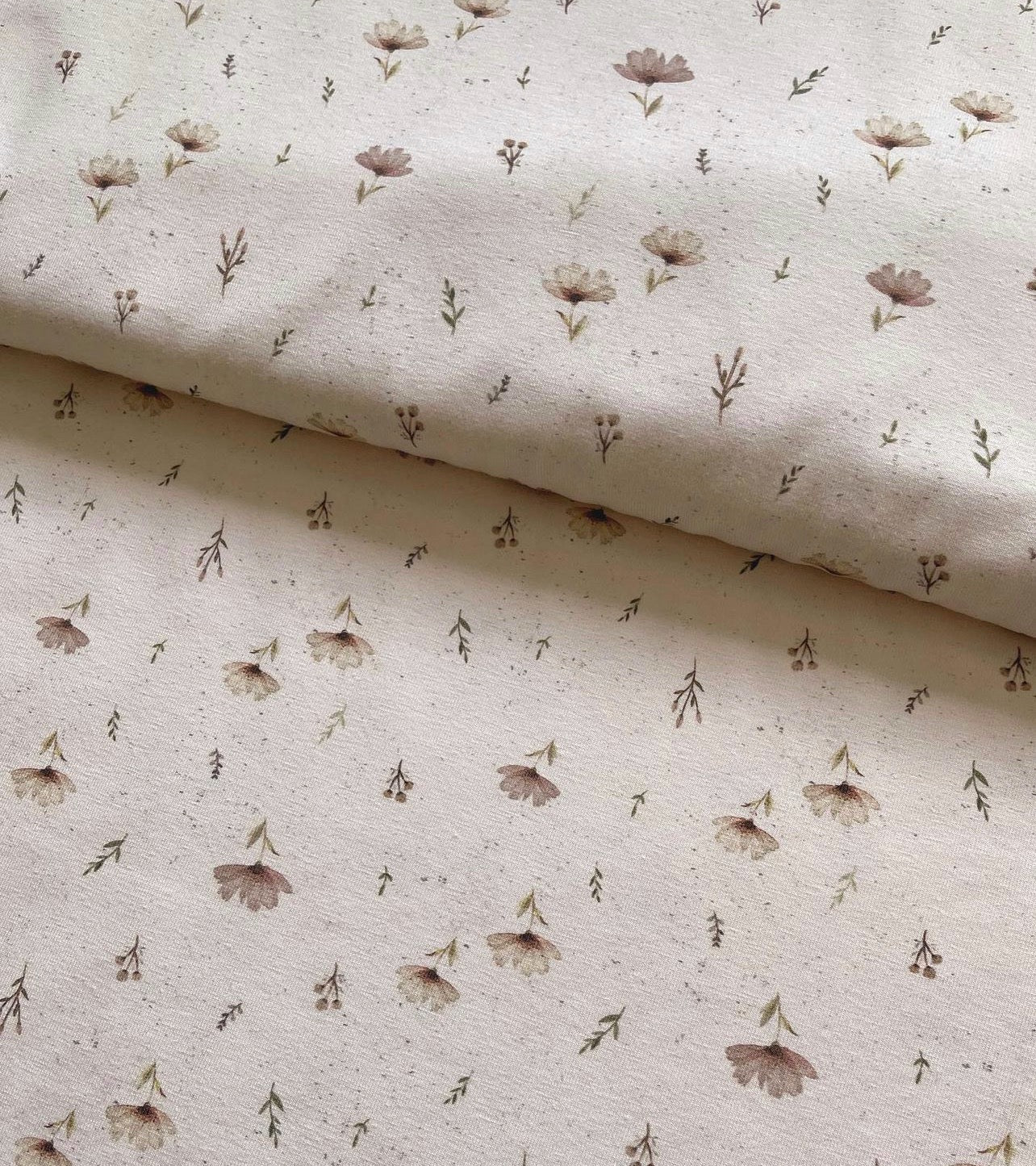 Sonnenhut Sommermütze Nackenschutz Baby Kleinkind Sonnenmütze Blumen Zweige Jersey Floral