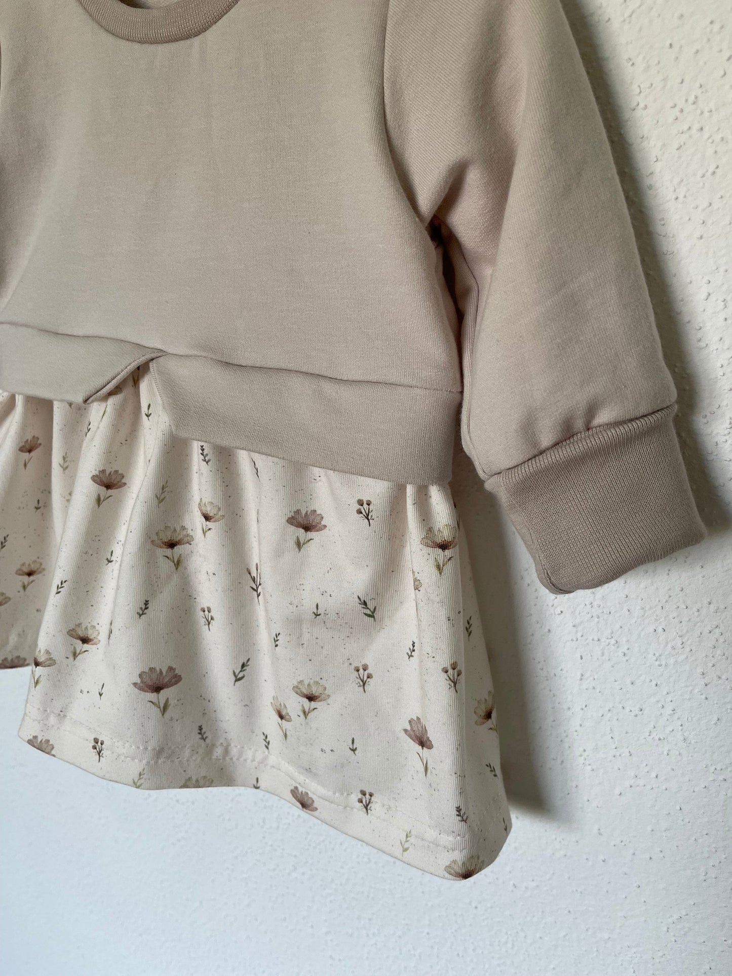 Girly Sweater Mädchen Boho Blumen Sand Baby Kleinkind Kind
