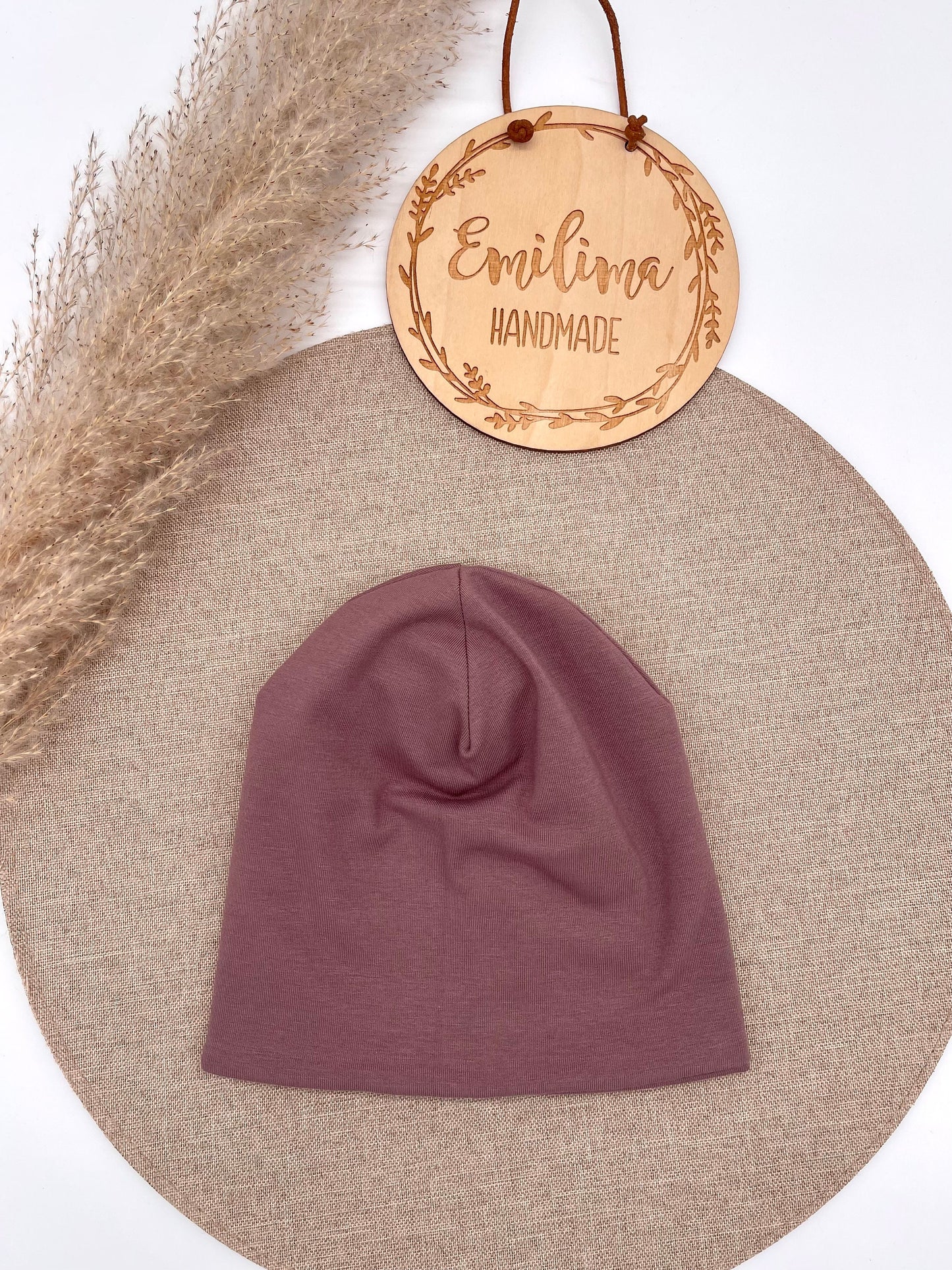 Beanie Beaniemütze Mütze Baby Kind Uni einfarbig