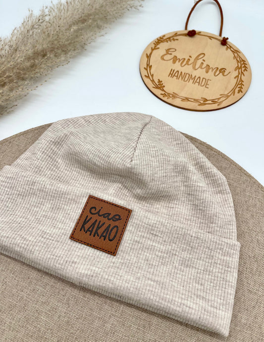 Hipster Beanie beige meliert