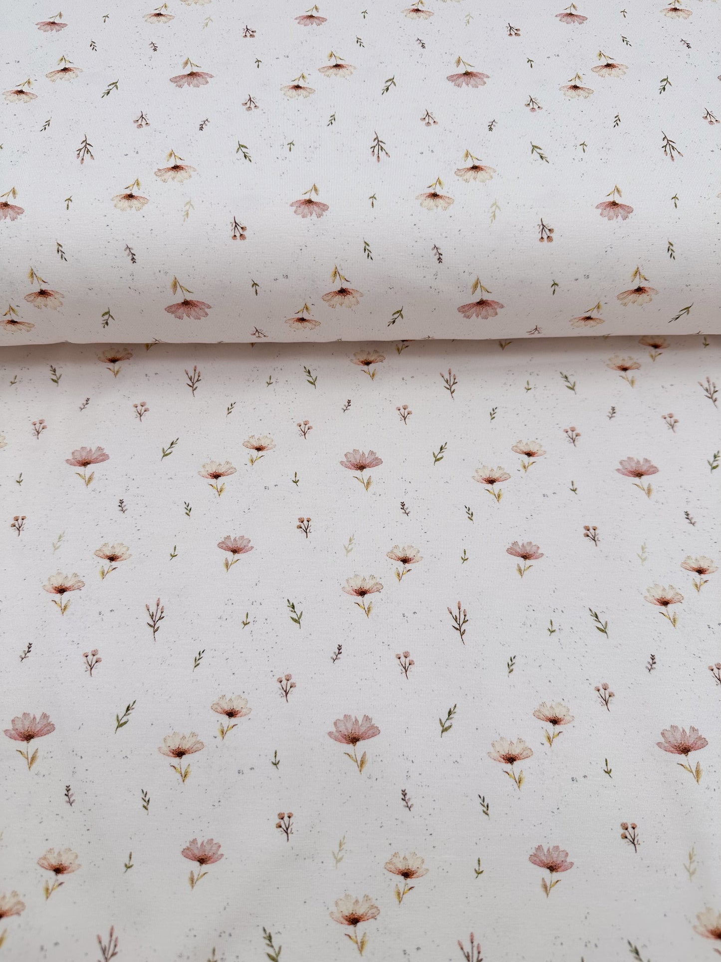 Stoff Jersey Boho Flowers