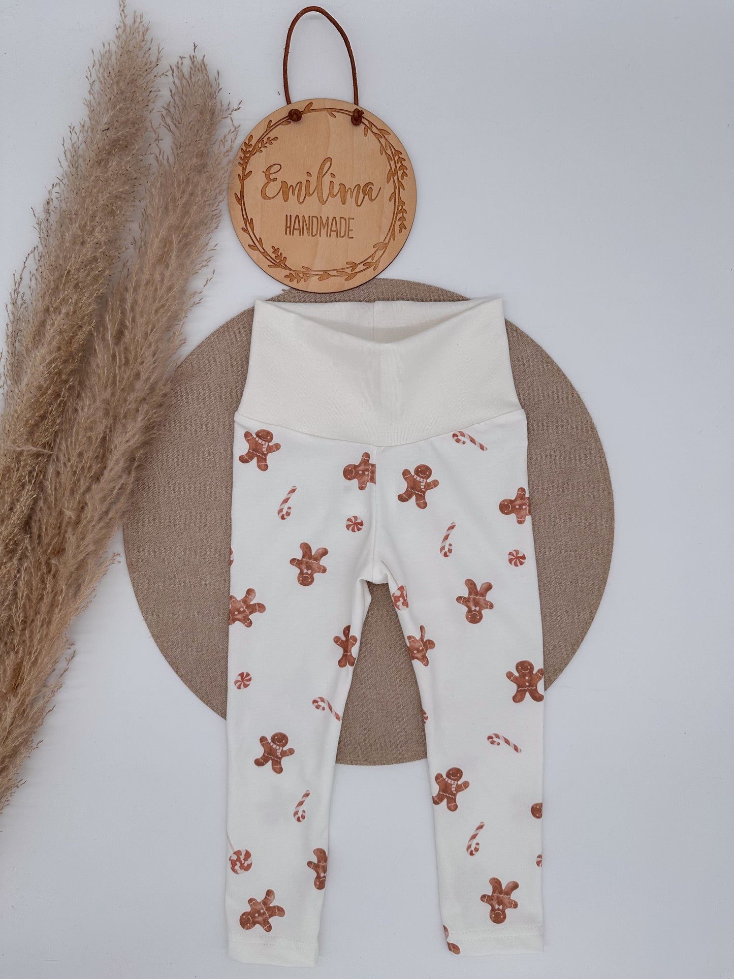 Leggins Lebkuchenmänner Creme