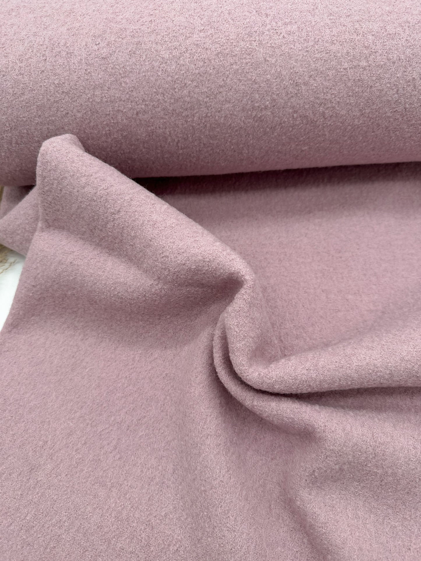 Meterware Wollwalk rosa