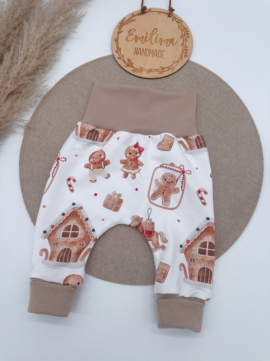 Baggypants Lebkuchenwelt cremebeige/rot