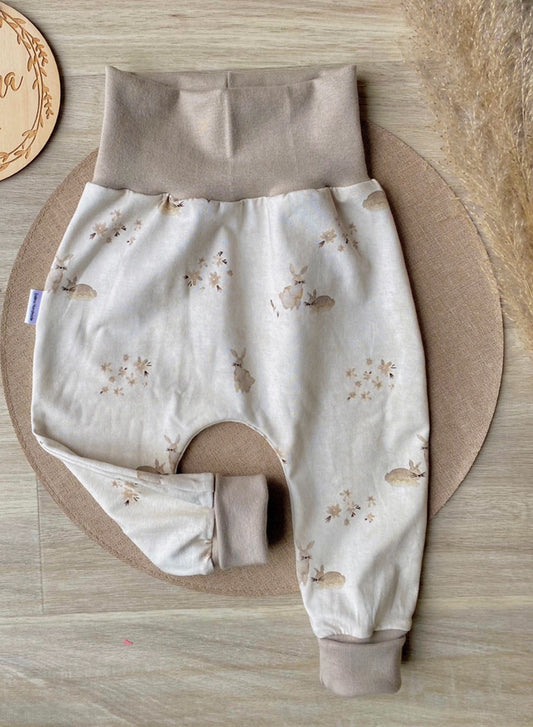 Pumphose/ Baggypants Baby Kleinkind Kaninchen Hase Sand Beige