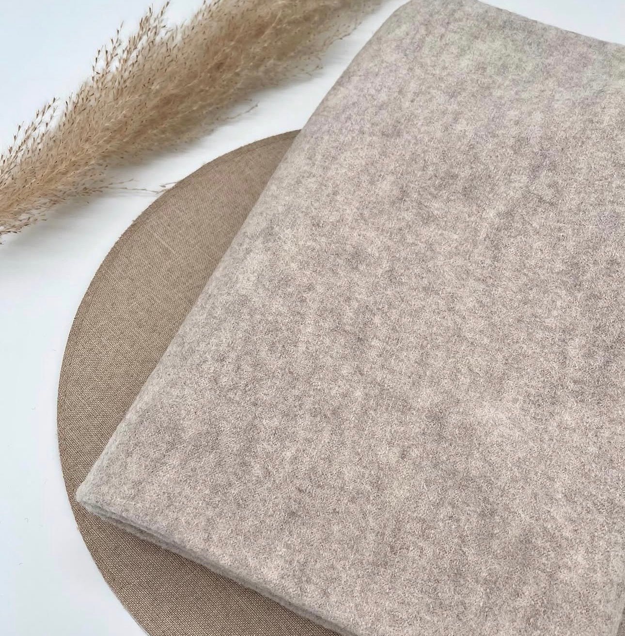 Handschuhe aus Wollwalk Uni / gefüttert mit Baumwollfleece