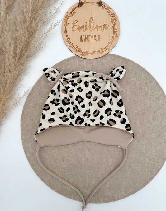 Öhrchenmütze Leo Creme