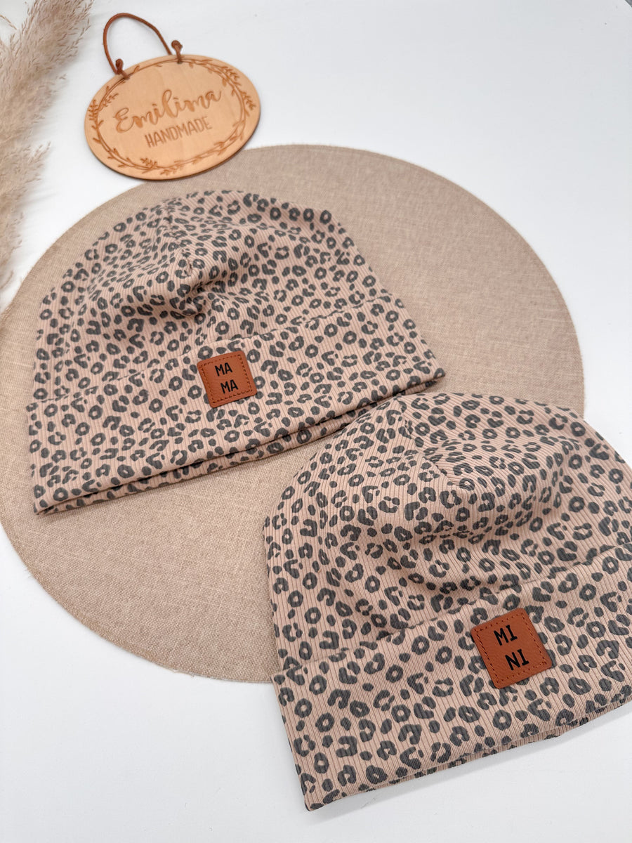MAMA und MINI Beanie-Set im Partnerlook