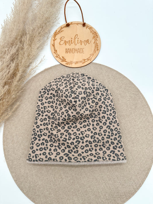 gefüterte Beanie-mit Baumwollfleece