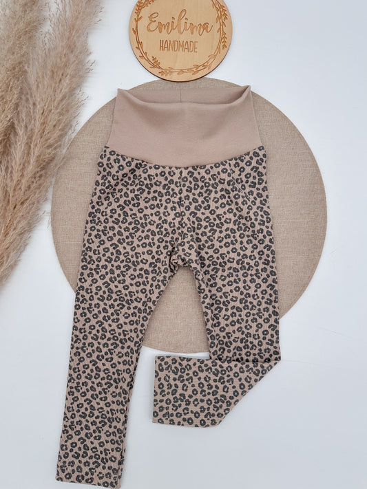 Rib Leggins Leo dunkelbeige