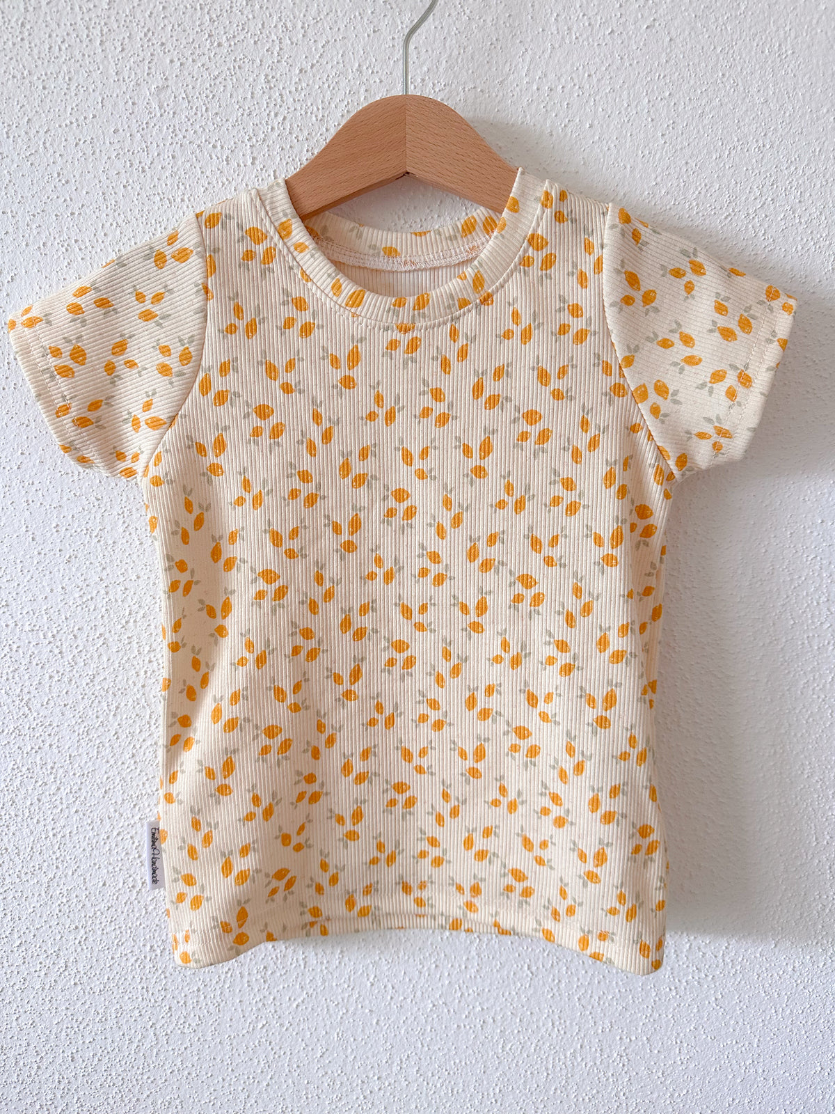 Rib TShirt kurzarm Zitronen Gr.98