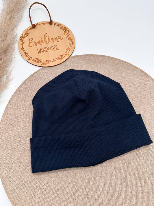 Hipster Beanie Marineblau