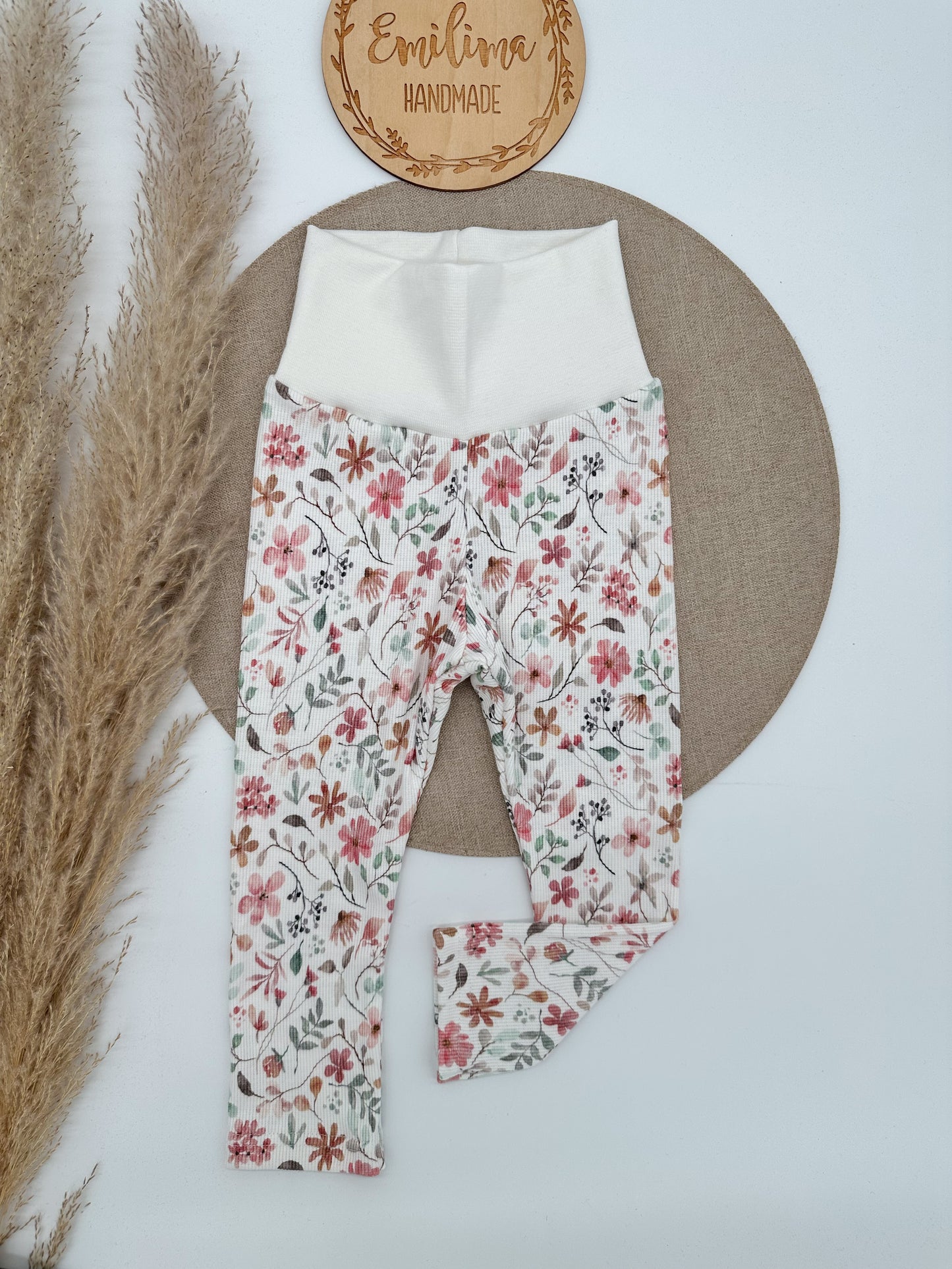 Rib leggins bunte Blumen Wiese
