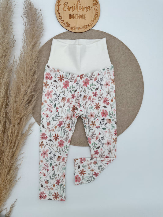Rib leggins bunte Blumen Wiese