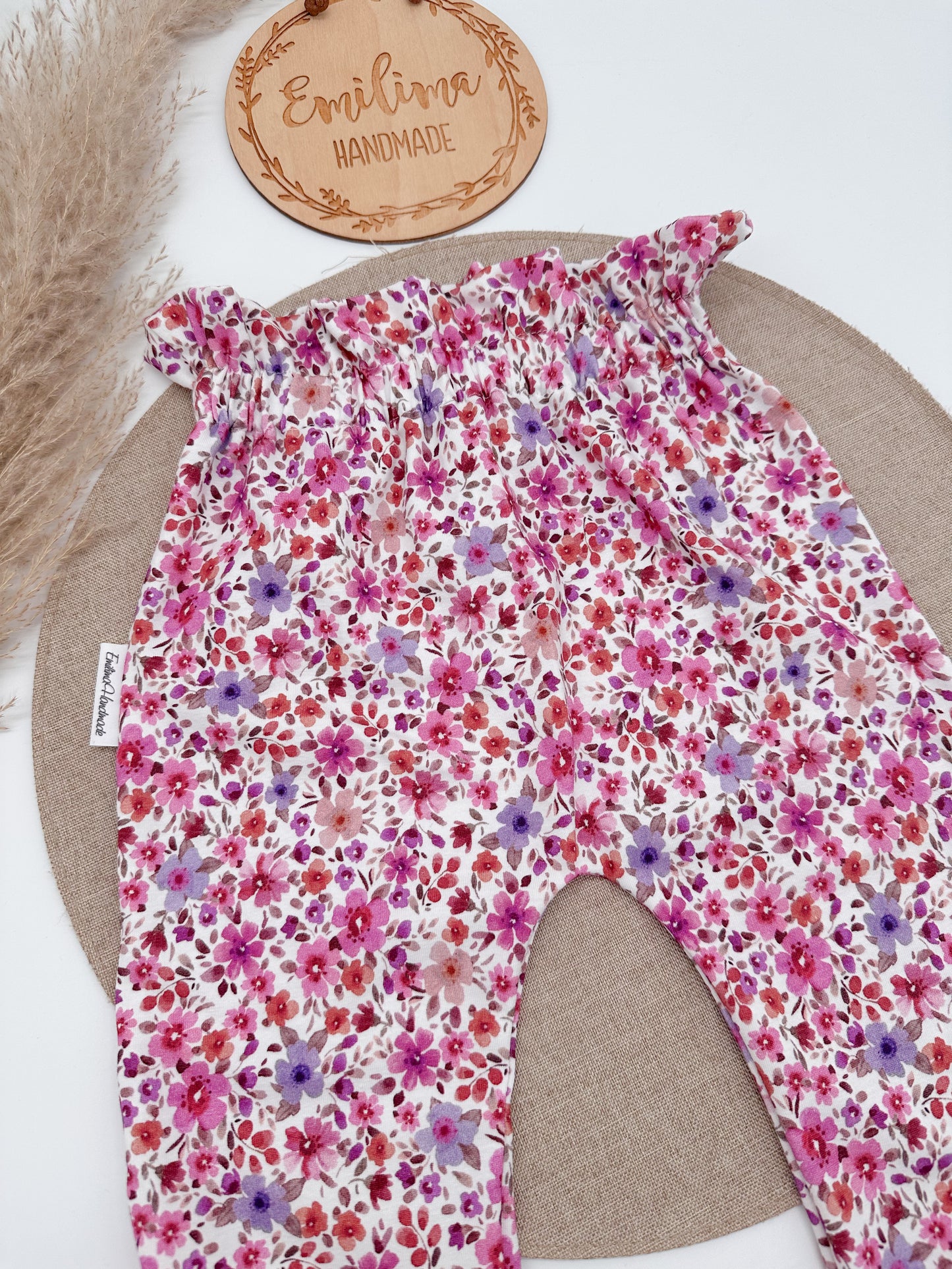 Paperbag Hose Paperbagpants Blümchen Baby Kleinkind Mädchen