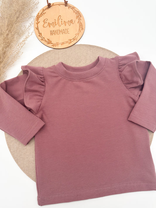Uni Langarmshirt mit Flügelchen