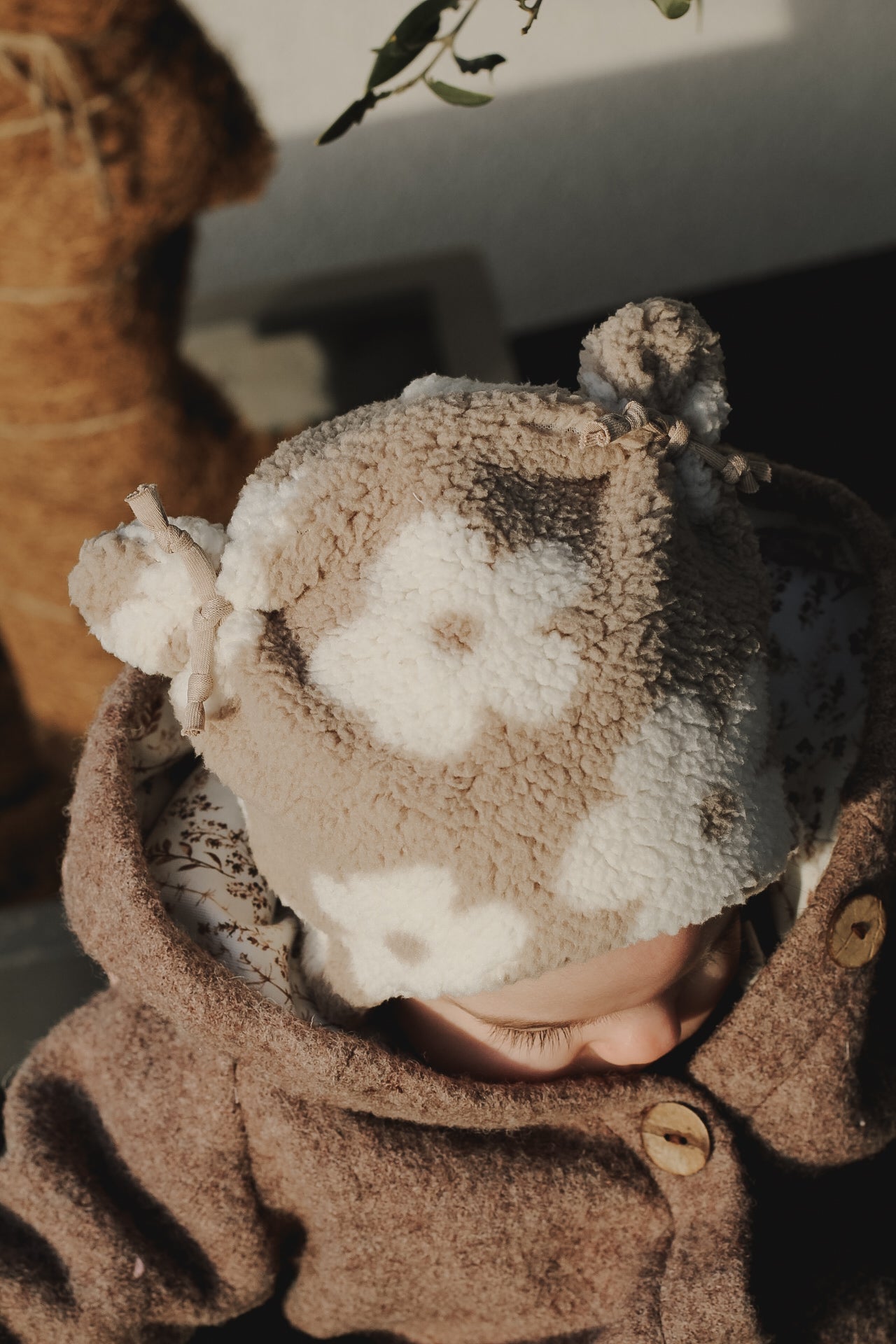 Öhrchenmütze Teddy Blumen