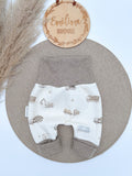 Baggypants Waffeljersey Baustelle Gr.50/56
