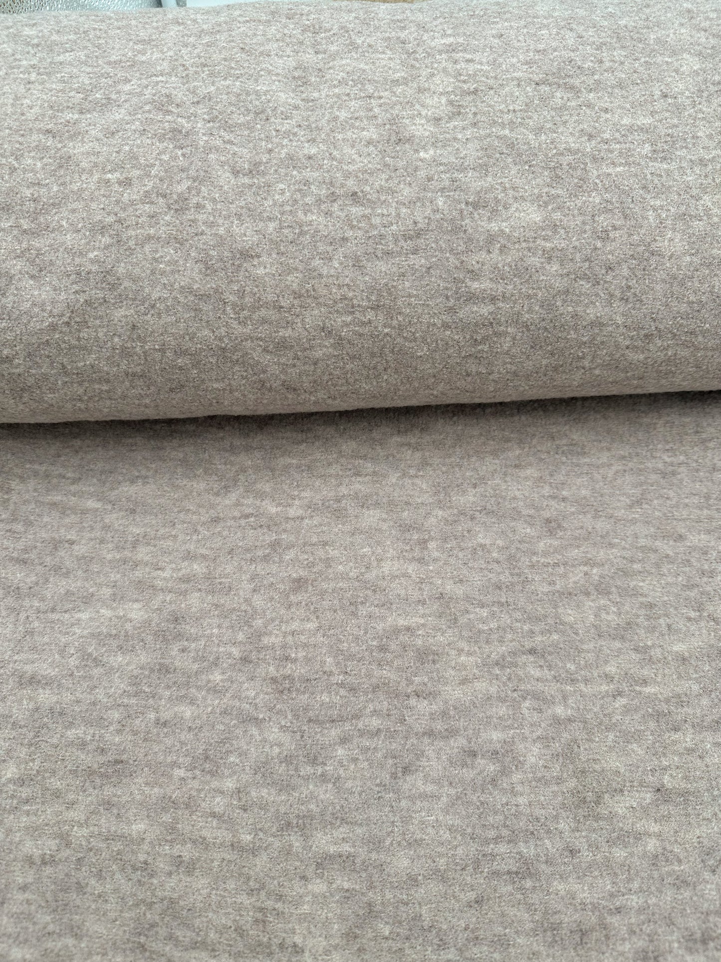 Meterware Merinowalk beige meliert