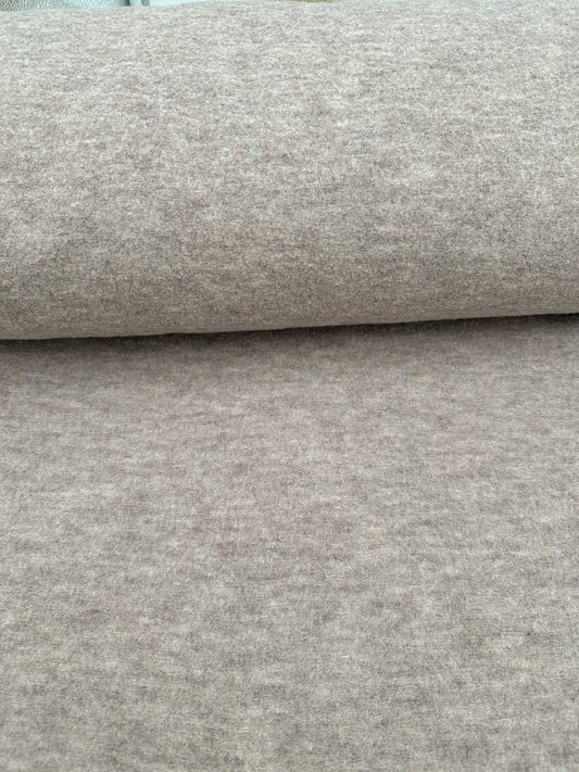 Meterware Merinowalk beige meliert