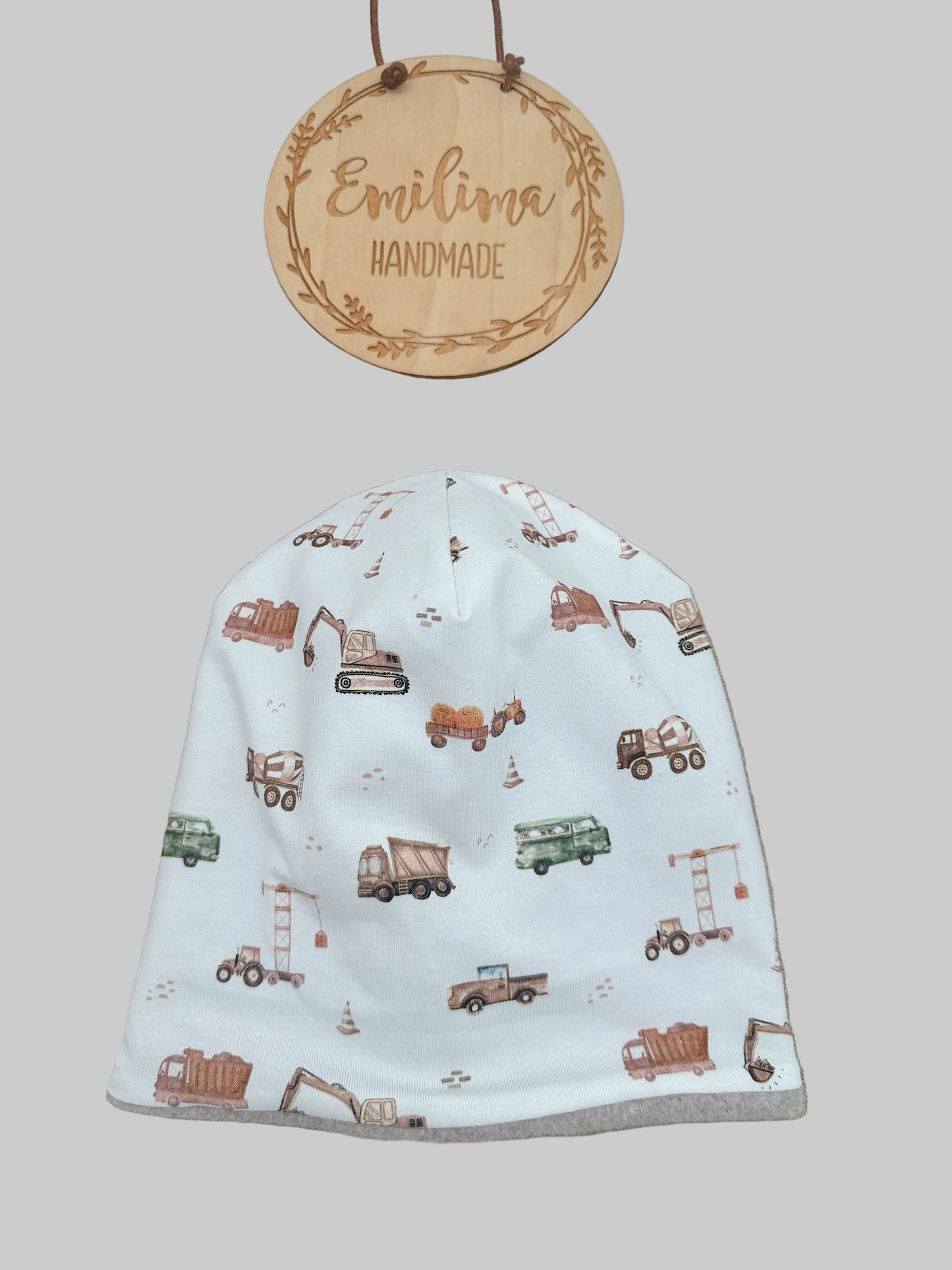 gefüterte Beanie-mit Baumwollfleece