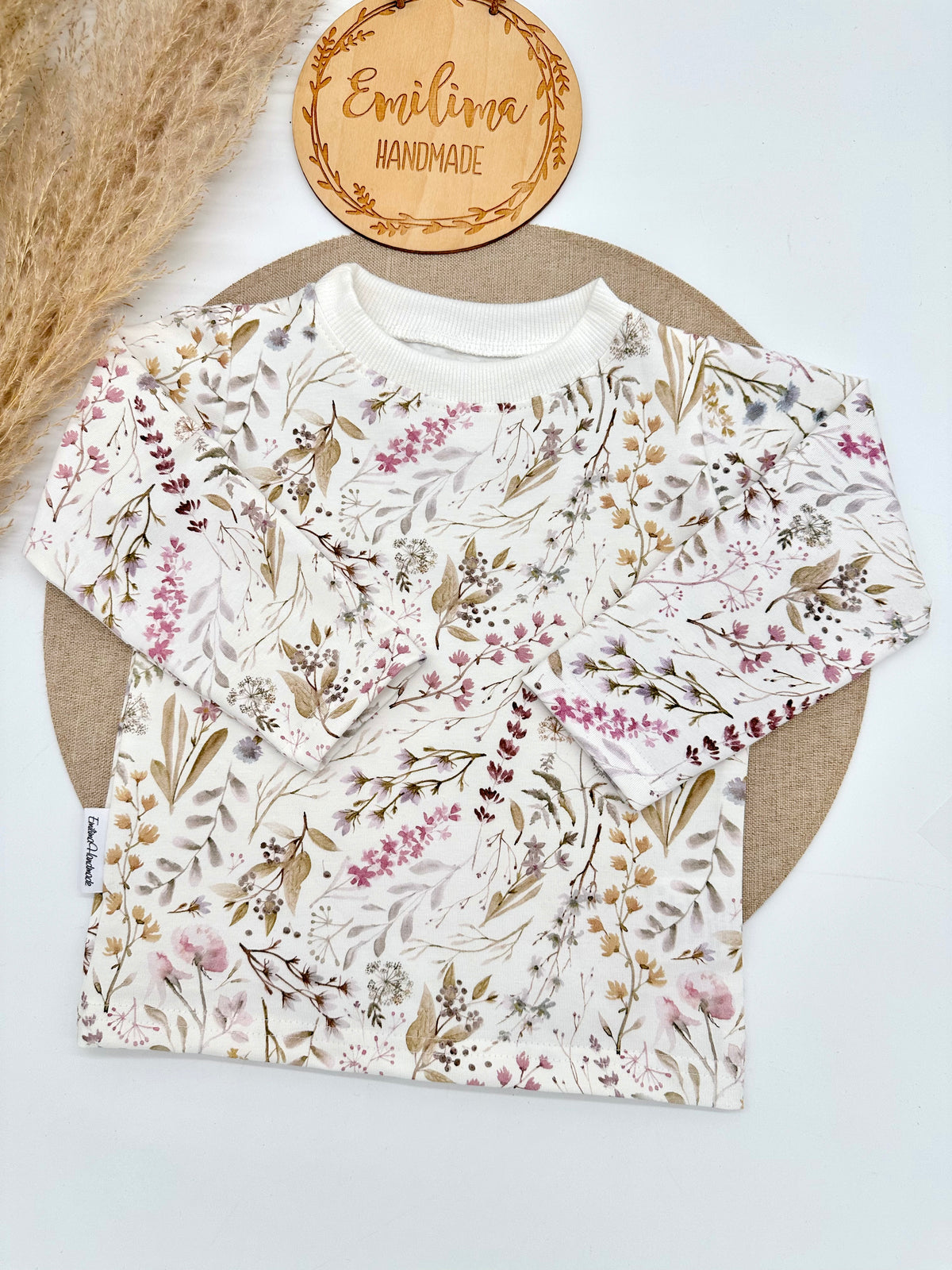 Langarmshirt Blumen& Gräser Gr.80
