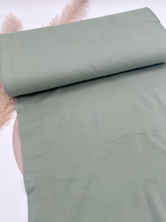 Bündchen Bündchenstoff altmint Schlauchware Überlänge