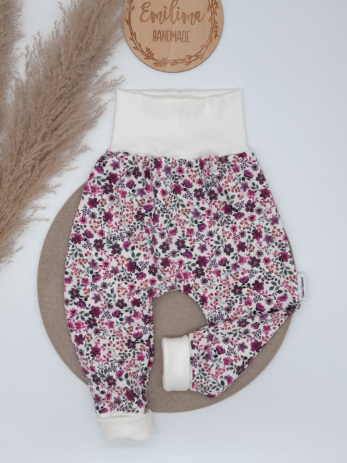 Baggypants Blumenwiese pink Gr.92/98