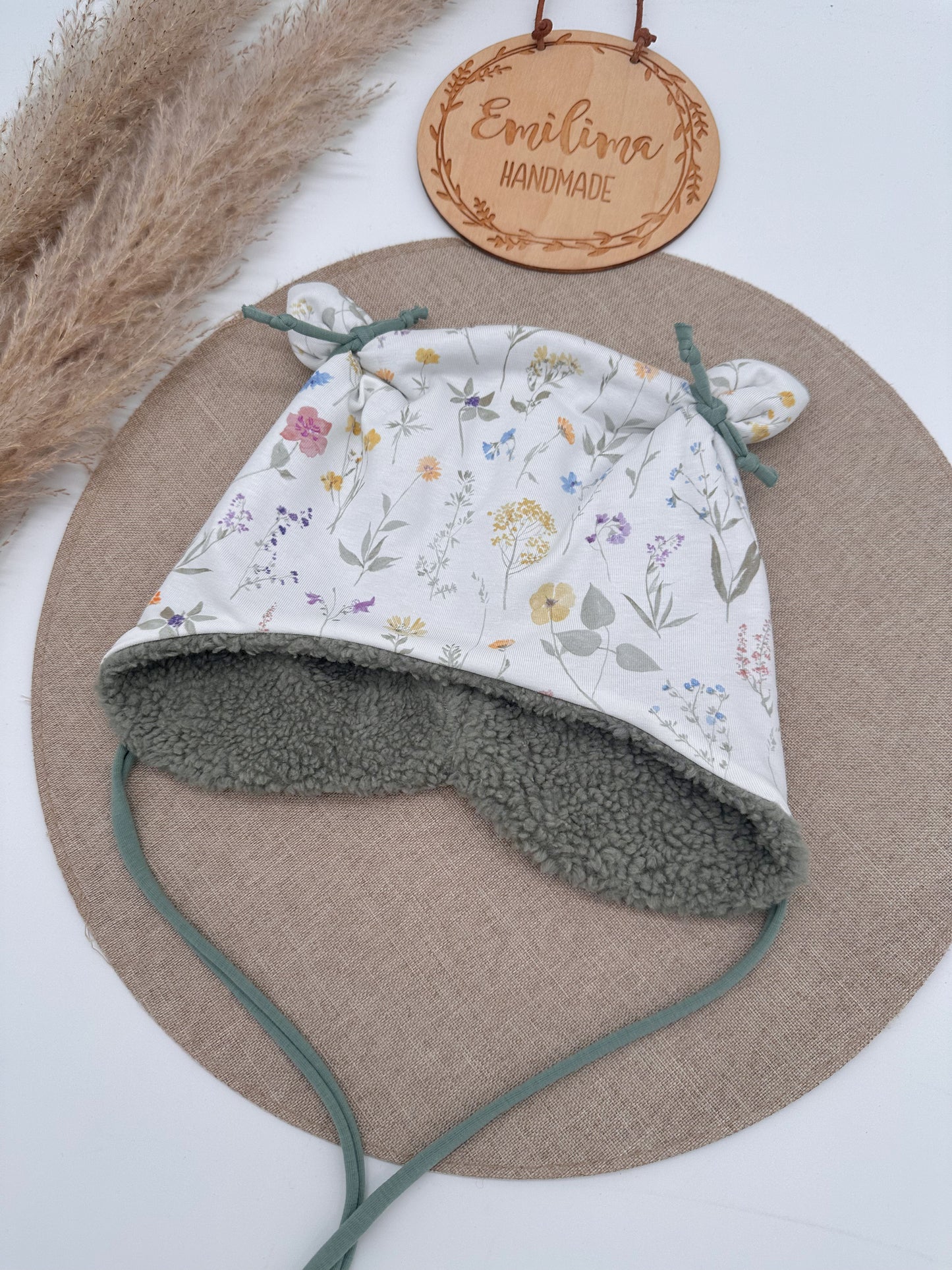 Öhrchenmütze Teddyfleece mint
