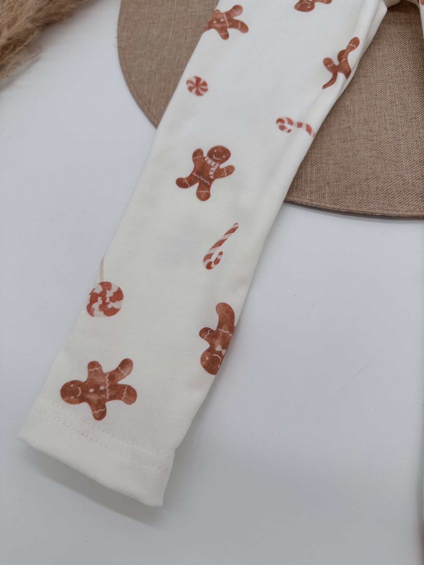 Leggins Lebkuchenmänner Creme