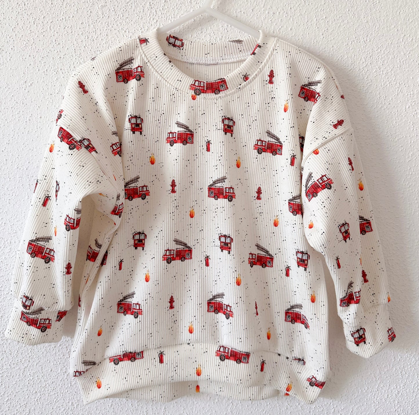 Oversize Rib Sweater Feuerwehr