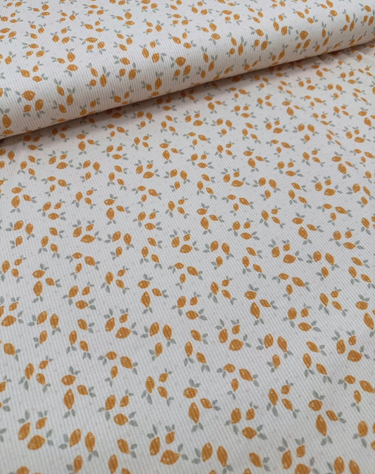 Rib Jersey Zitronen Creme