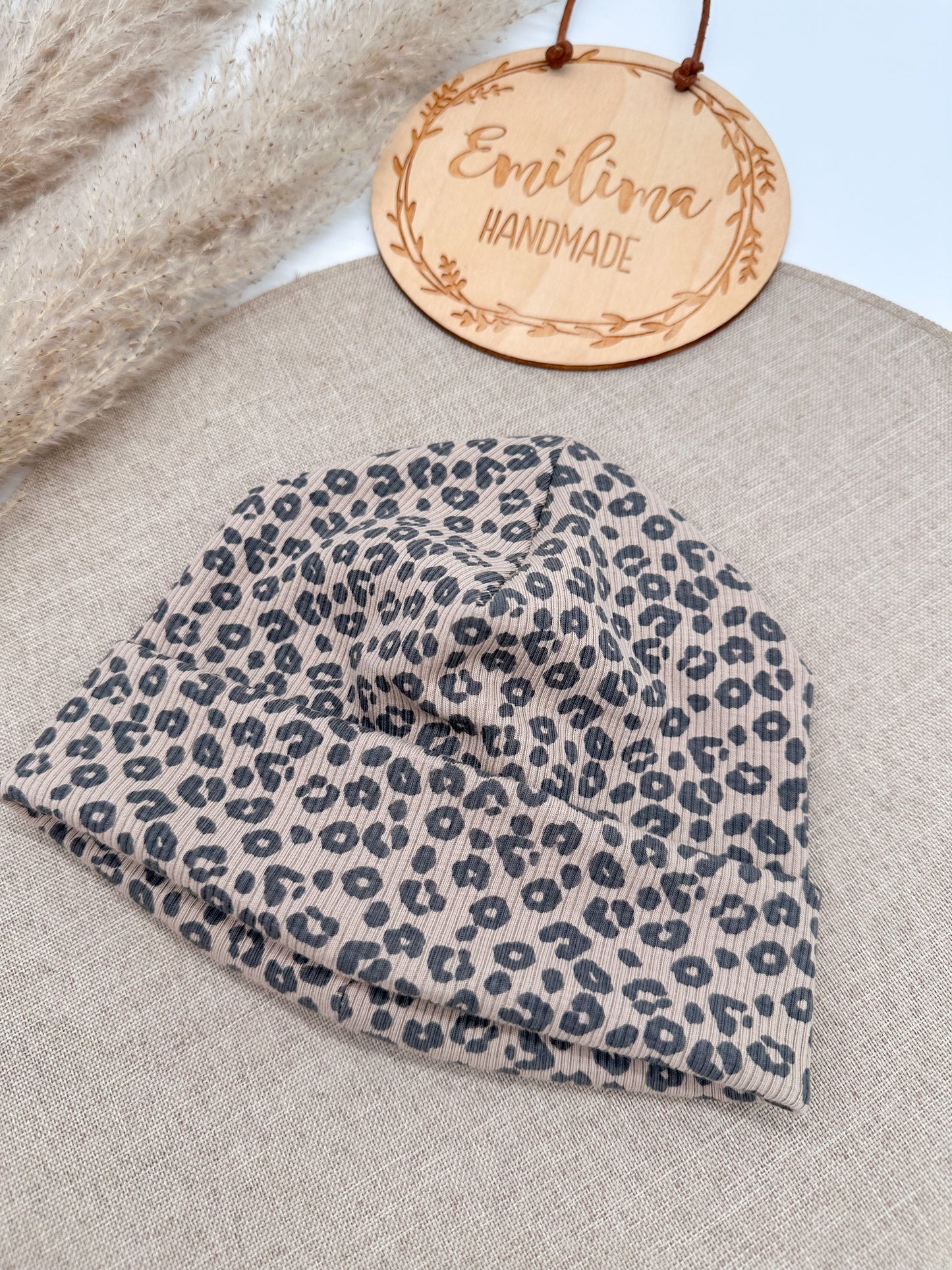 Hipster Beanie Leo Rippenjersey Übergangsmütze