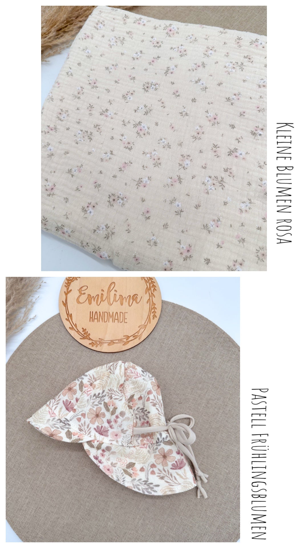 Sonnenhut Musselin Motive Baby Kleinkind Nackenschutz Schirmchen