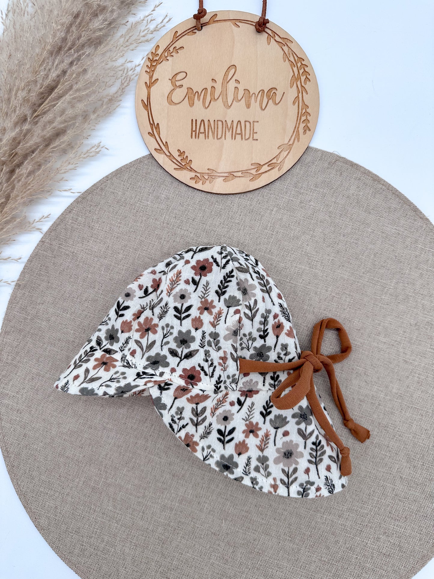 Sonnenhut Musselin Motive Baby Kleinkind Nackenschutz Schirmchen