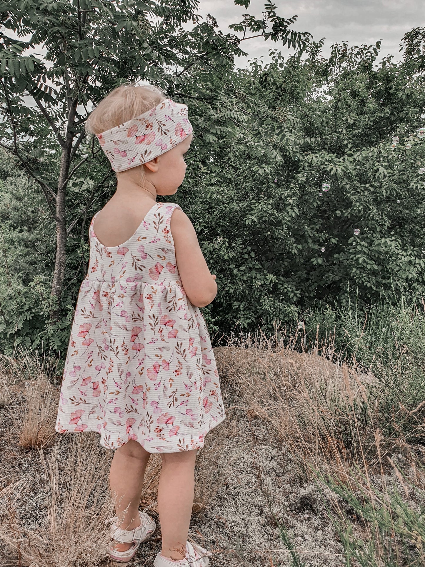 Jerseykleid Blumen Baby Sommerkleid Mädchen floral
