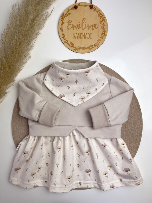 Girly Sweater Mädchen Boho Blumen Sand Baby Kleinkind Kind