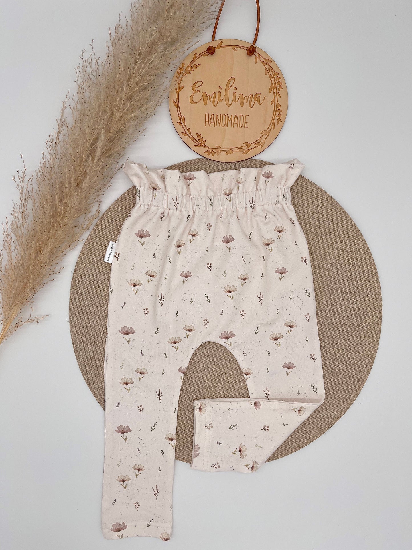 Paperbag Hose Paperbagpants Blümchen Baby Kleinkind Mädchen