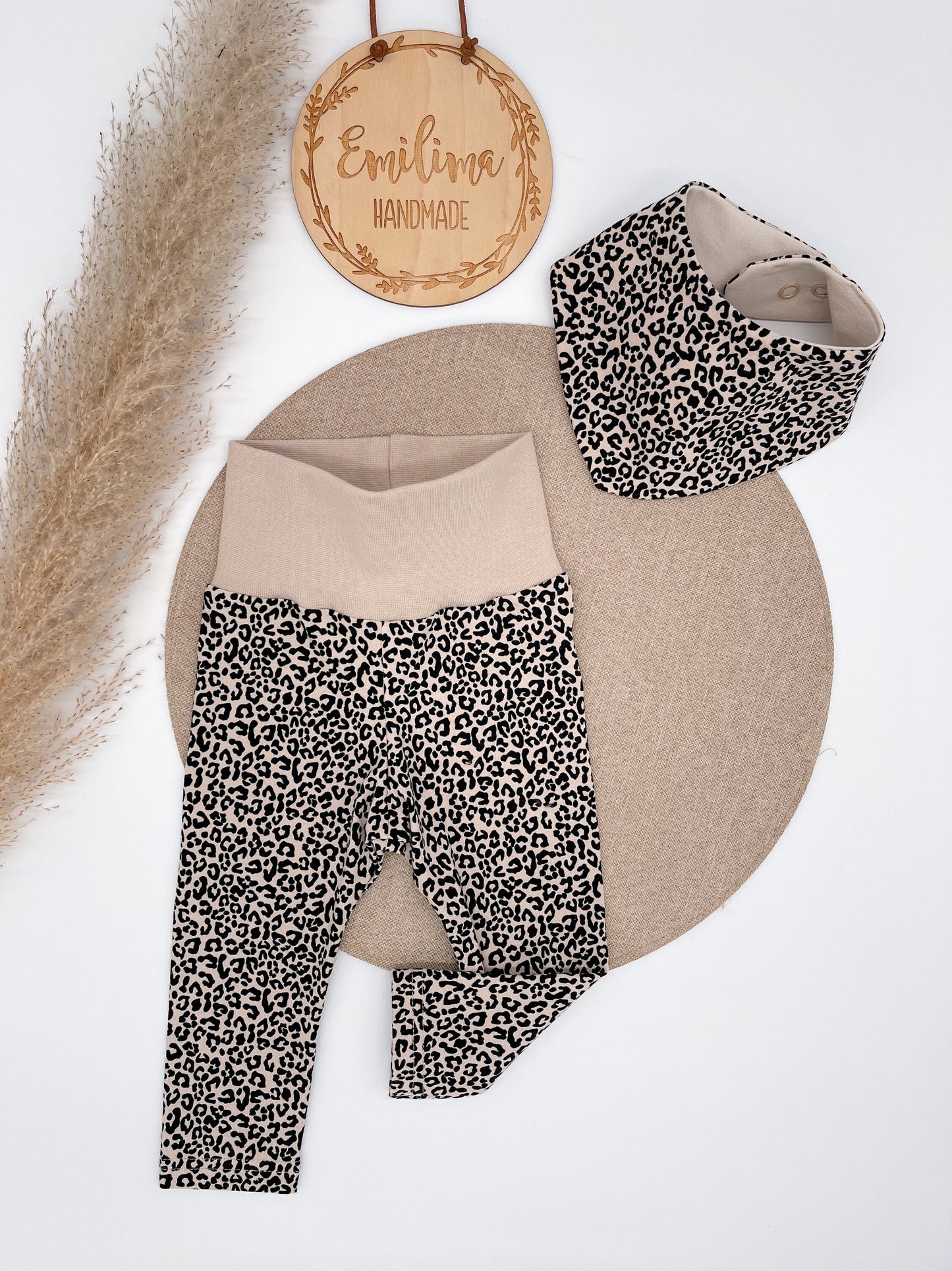 Leggins Leo Sand Beige Baby Kind Leoprint