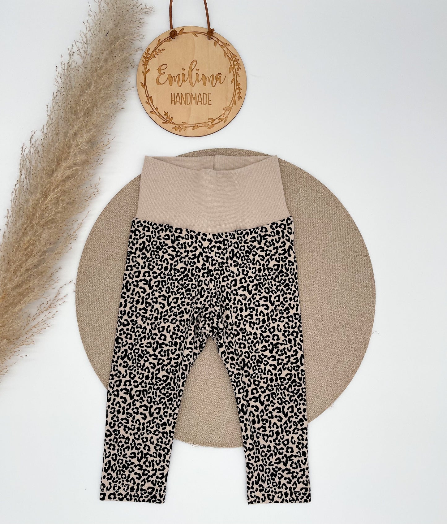 Leggins Leo Sand Beige Baby Kind Leoprint