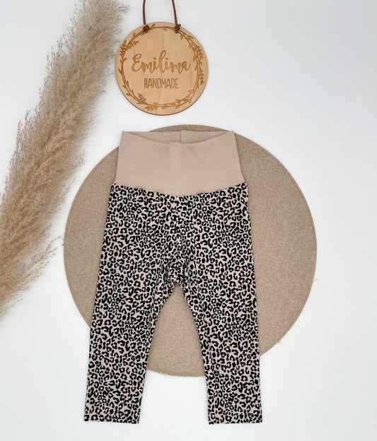 Leggins Leo Sand Beige Baby Kind Leoprint